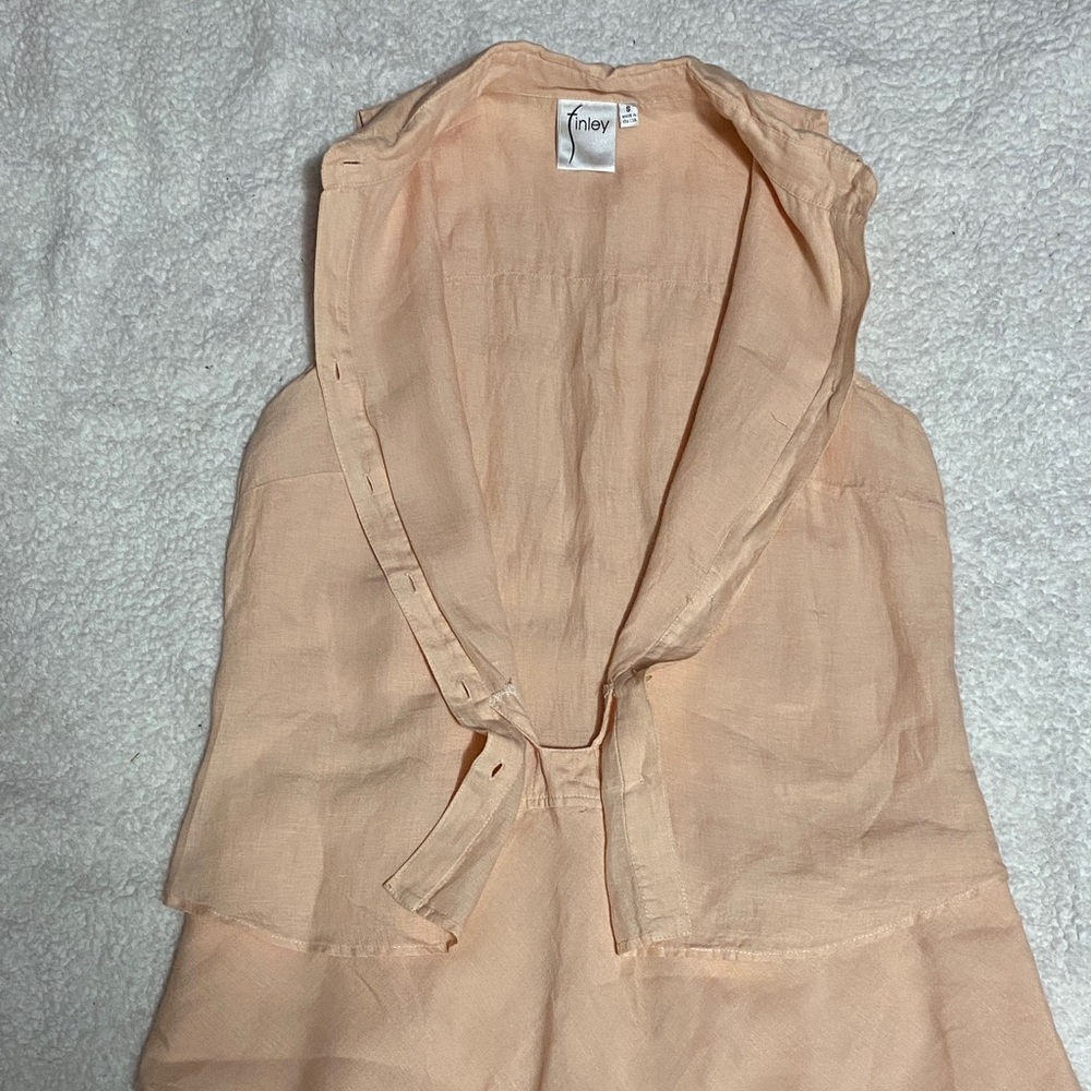 Finley women’s size small Sleeveless Peach Layered Dress women’s ¥ - Picture 8 of 13